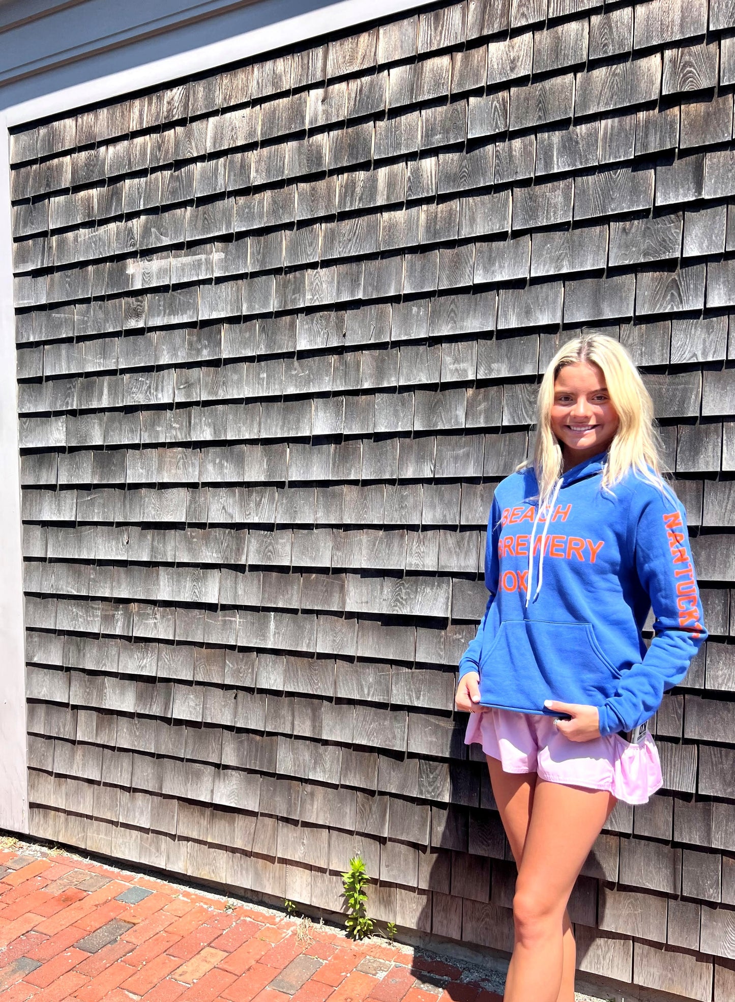 Happy Place Blue Beach Brewery Box Hoodie
