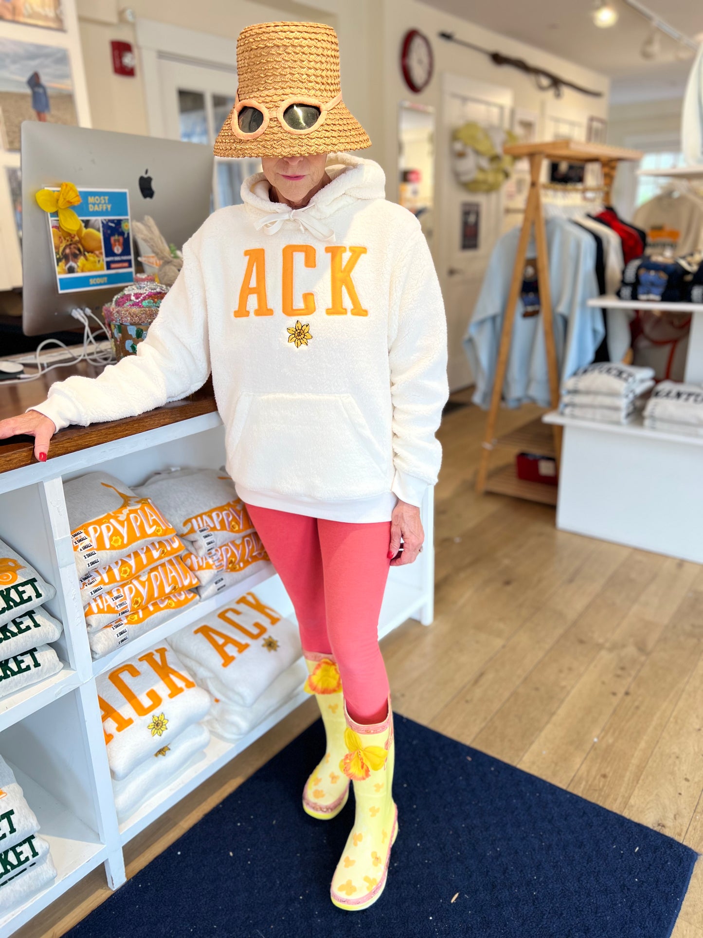 Daffy Ladies Hooded Sweatshirt