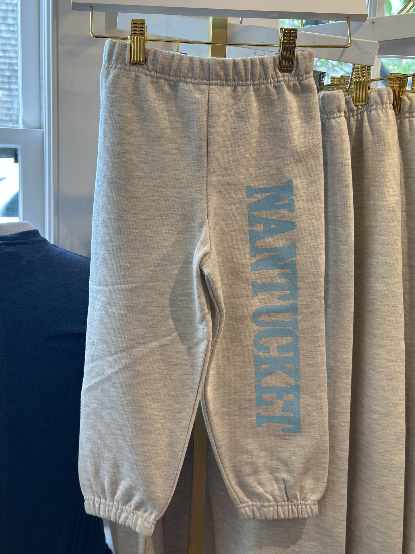 Kids Sweatpants with Light Blue Nantucket