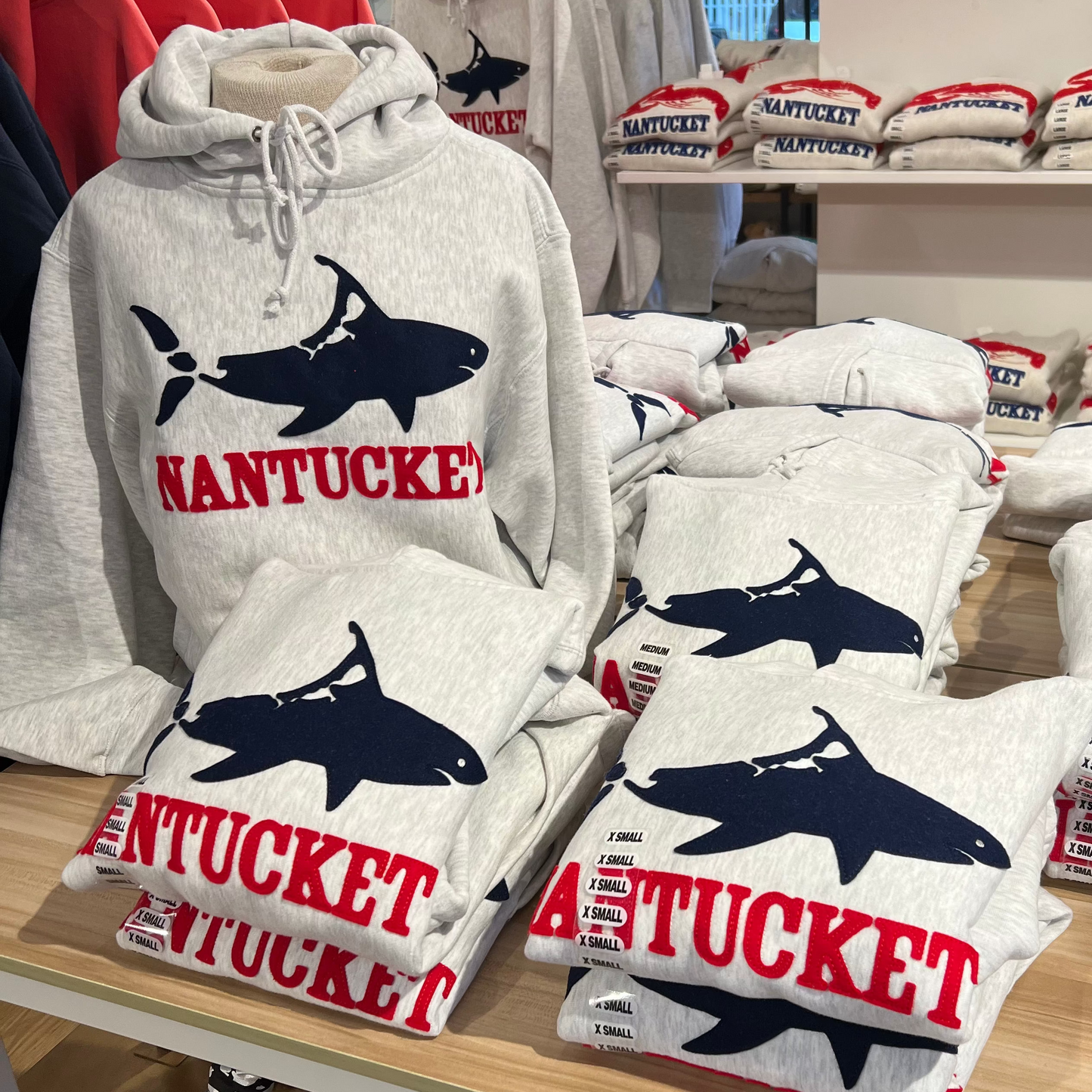 Nantucket Shark Hooded Sweatshirt