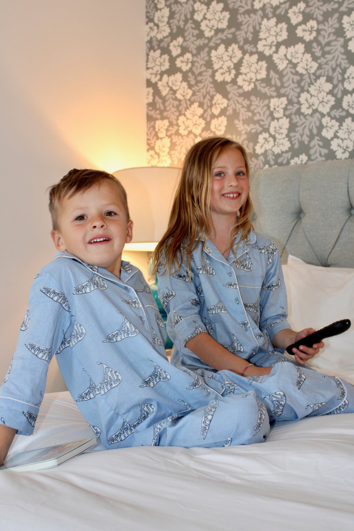 Youth Blue Happy Place PJs