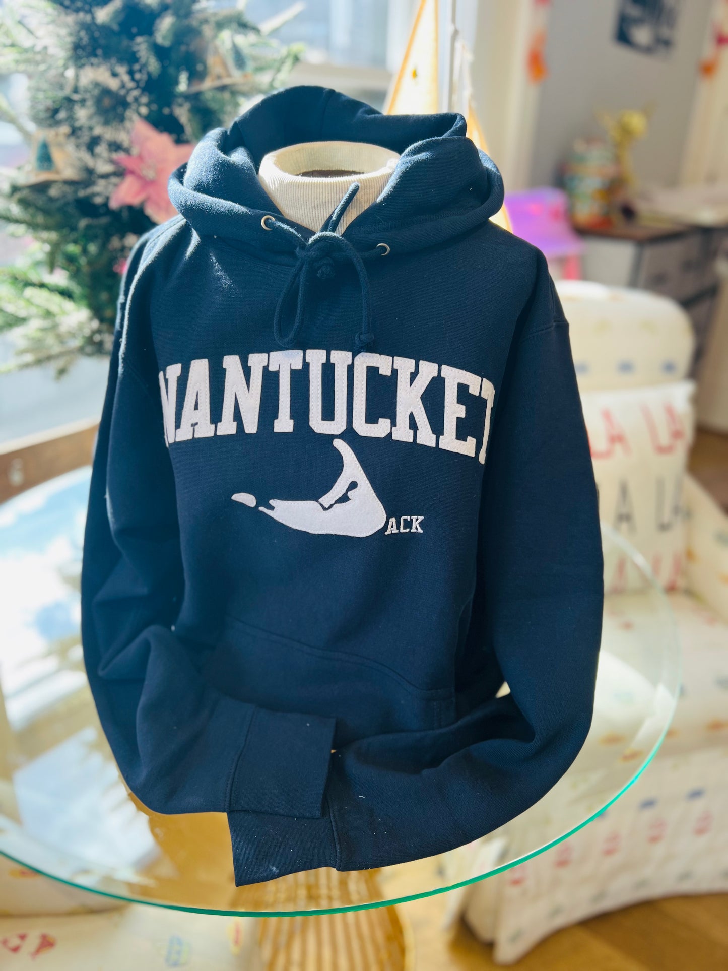 Adult Navy Nantucket Hooded Sweatshirt