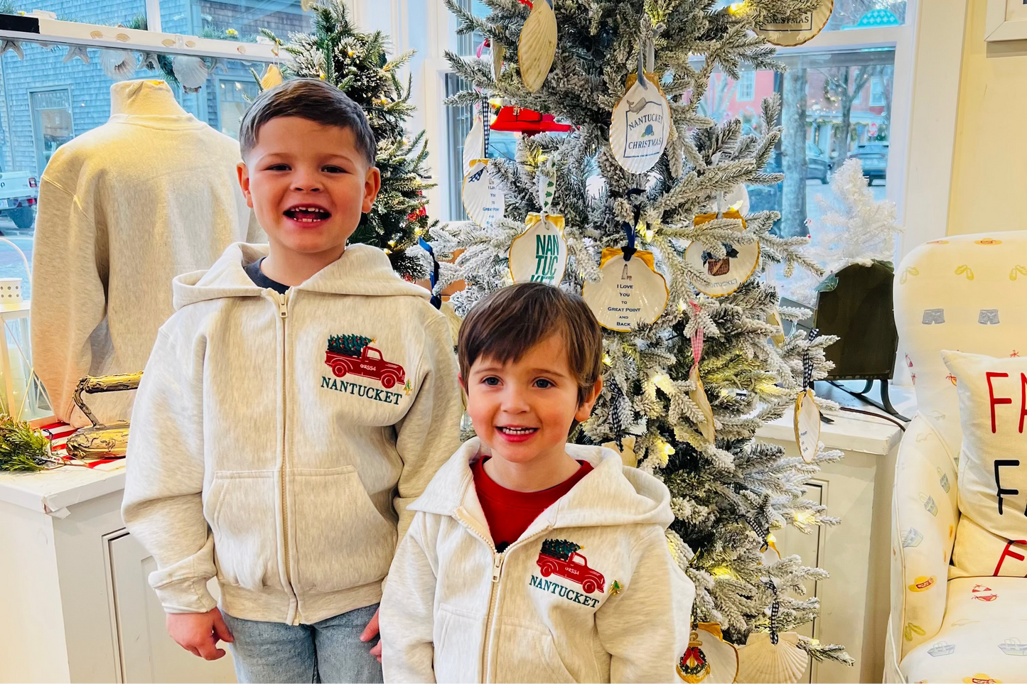 Kids Christmas Truck Full Zip Sweatshirt