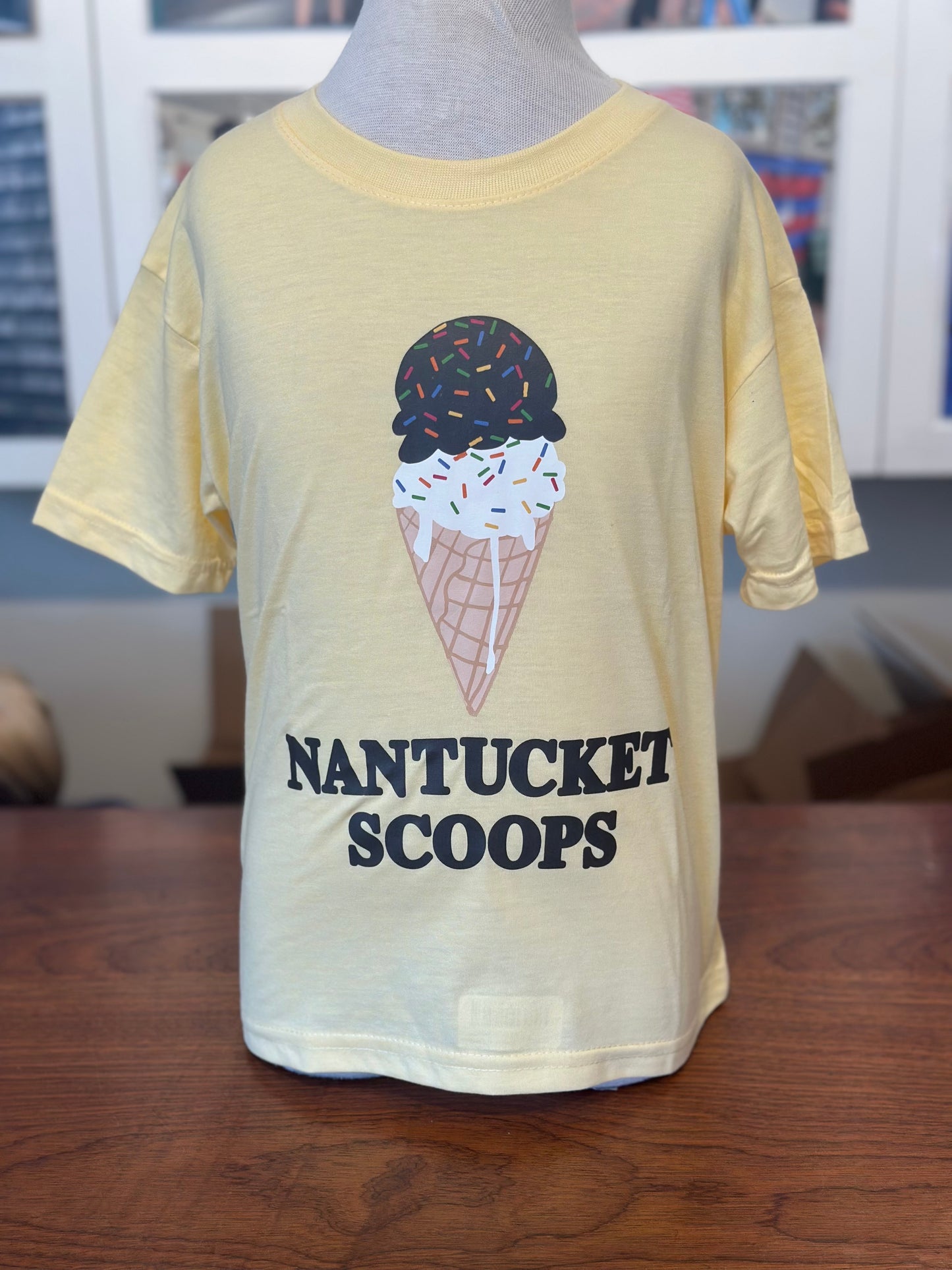 Kids Sunset Yellow Nantucket Scoops Shirt