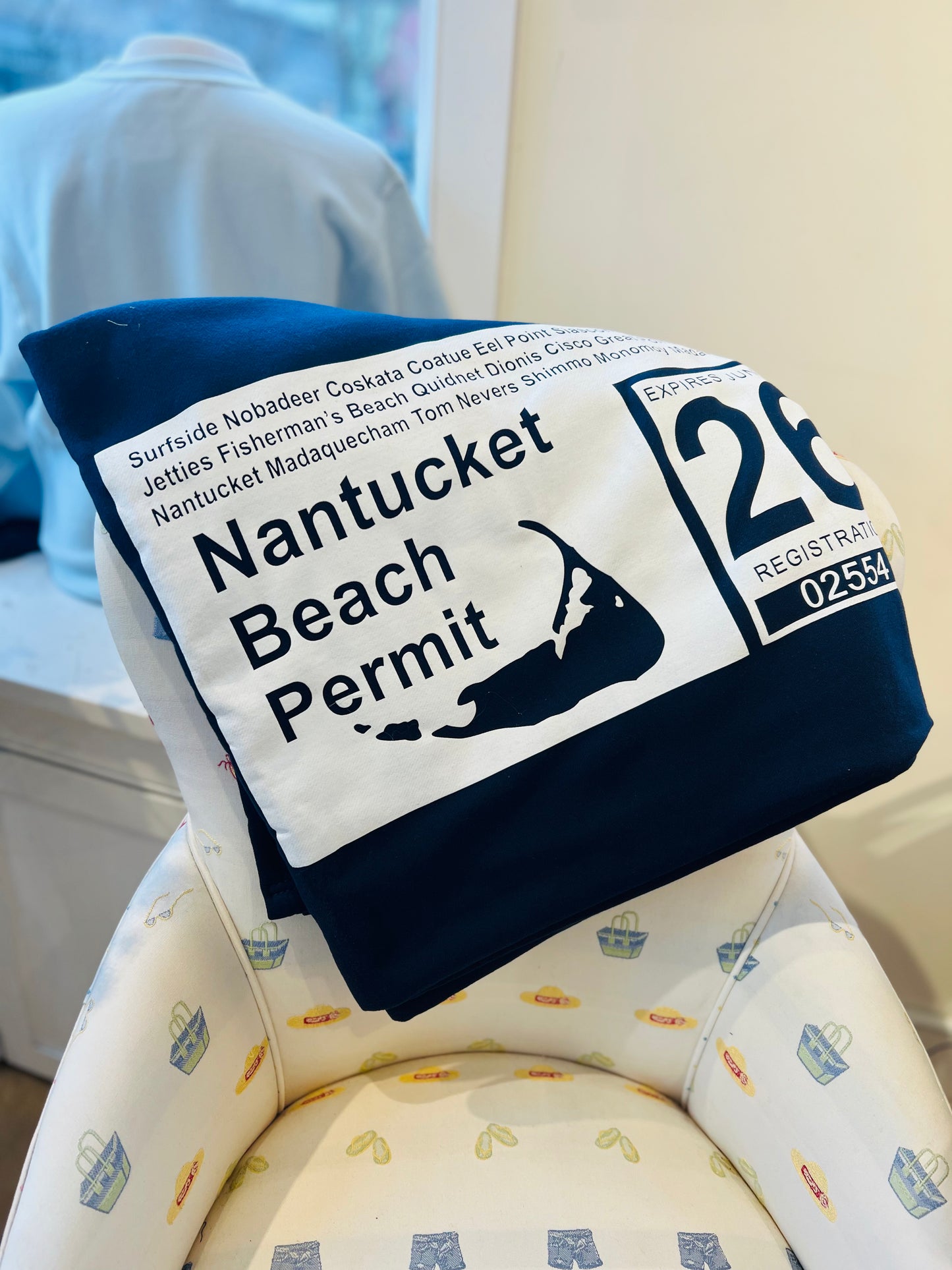2026 Navy Permit Blanket  4 1/2 ft. x 7 ft.
