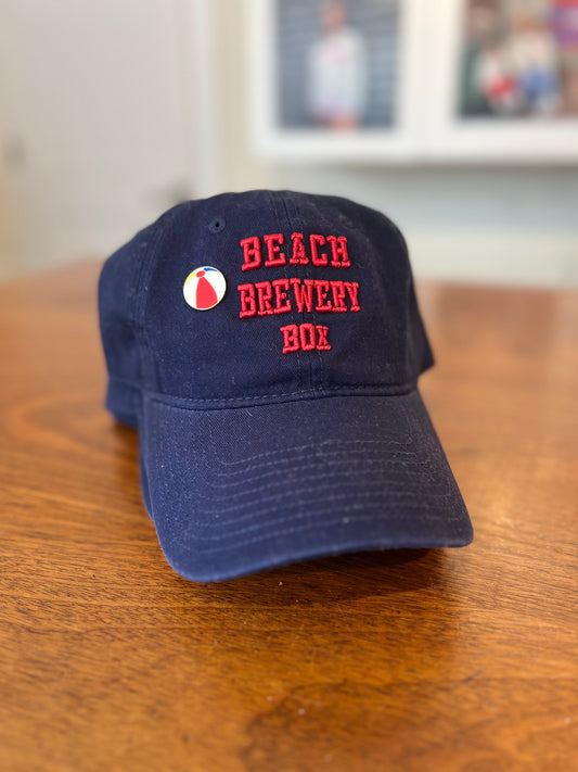 Adult Beach Brewery Box Hat in Red
