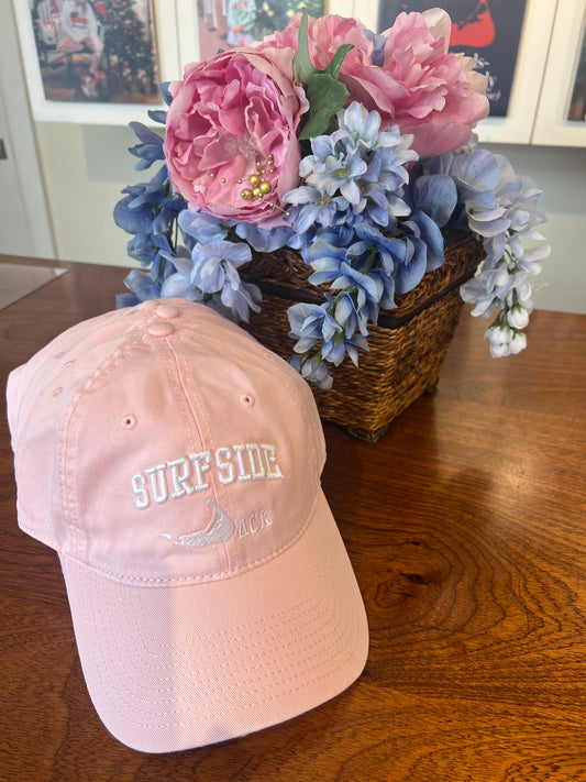 Pink and White Surfside Hat