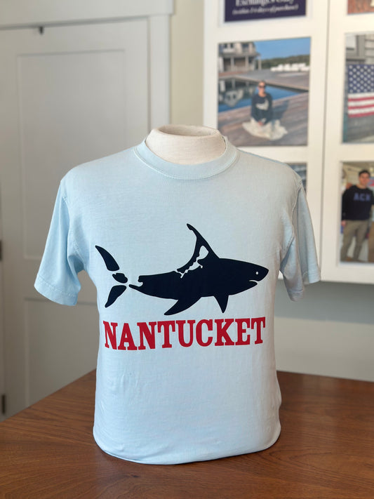 Sky Blue Shark T-Shirt
