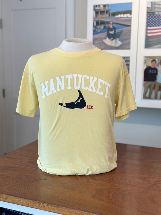 Sunset Yellow 3 Island Design T-Shirt