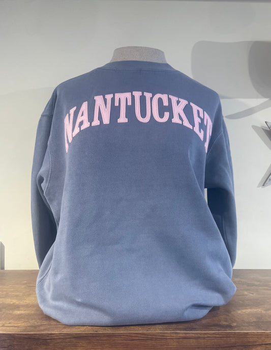 Blue Crew/Pink Felt Nantucket