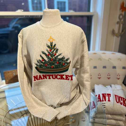 Nantucket Christmas Tree Crewneck