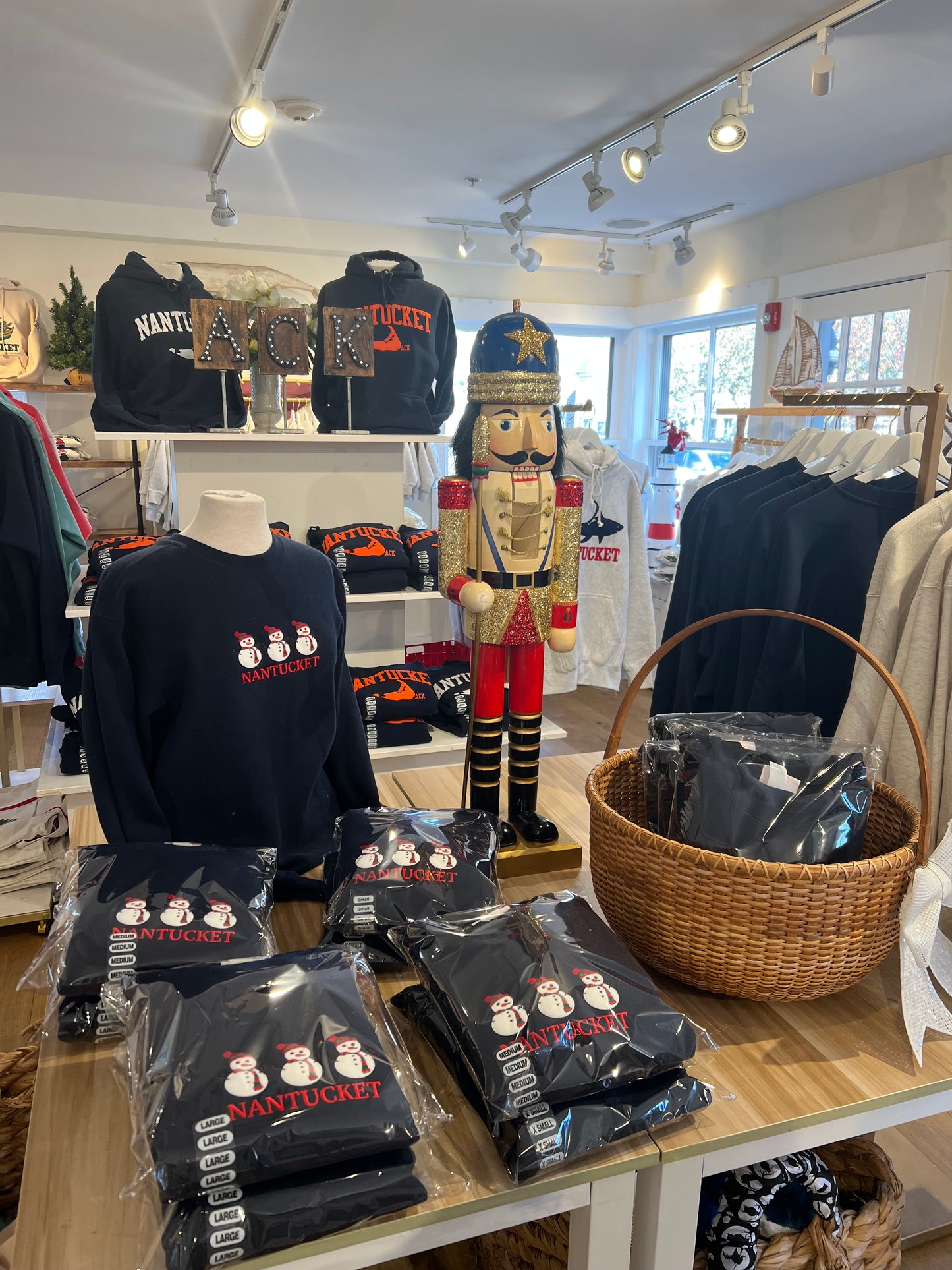 Adult Nantucket Snowman Crewneck