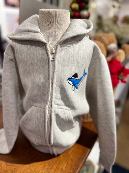 Youth Santa Whale Sweatshirt