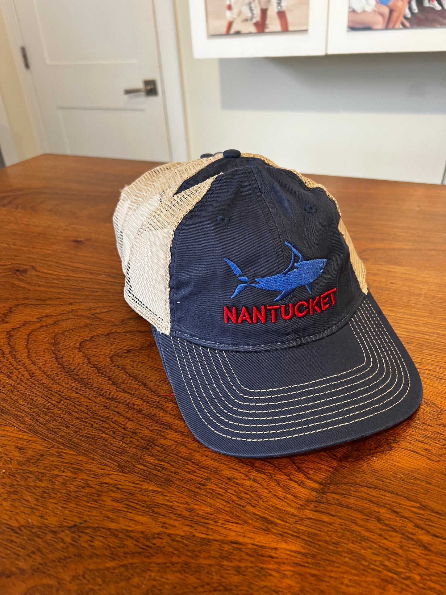 Adult Trucker Hat with Shark Design
