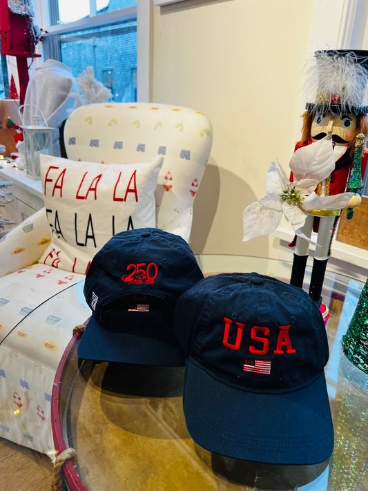 Adult USA Hat In Navy Celebrating the 250th Birthday