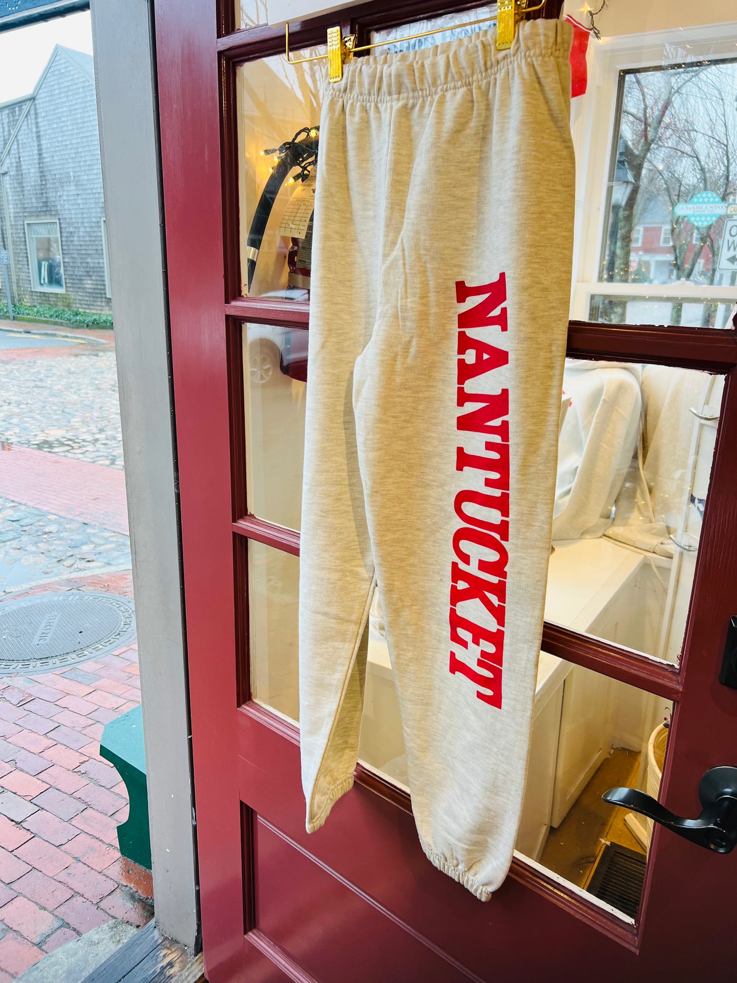 Kids Sweatpants with Hot Pink Nantucket