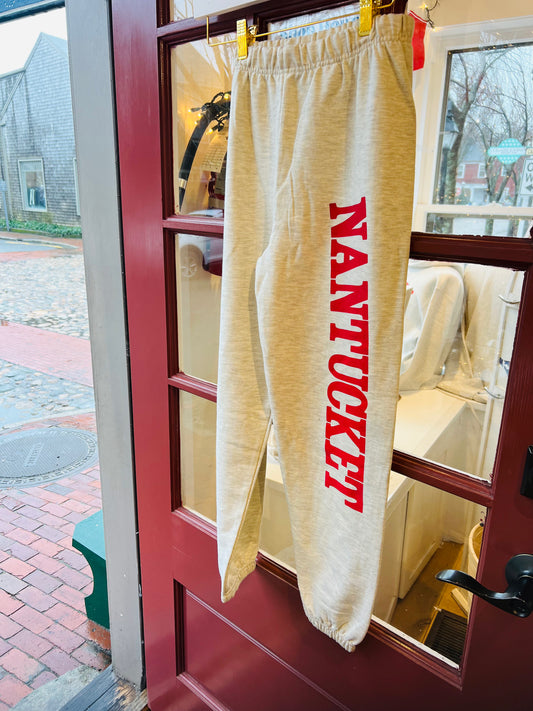 Kids Sweatpants with Hot Pink Nantucket