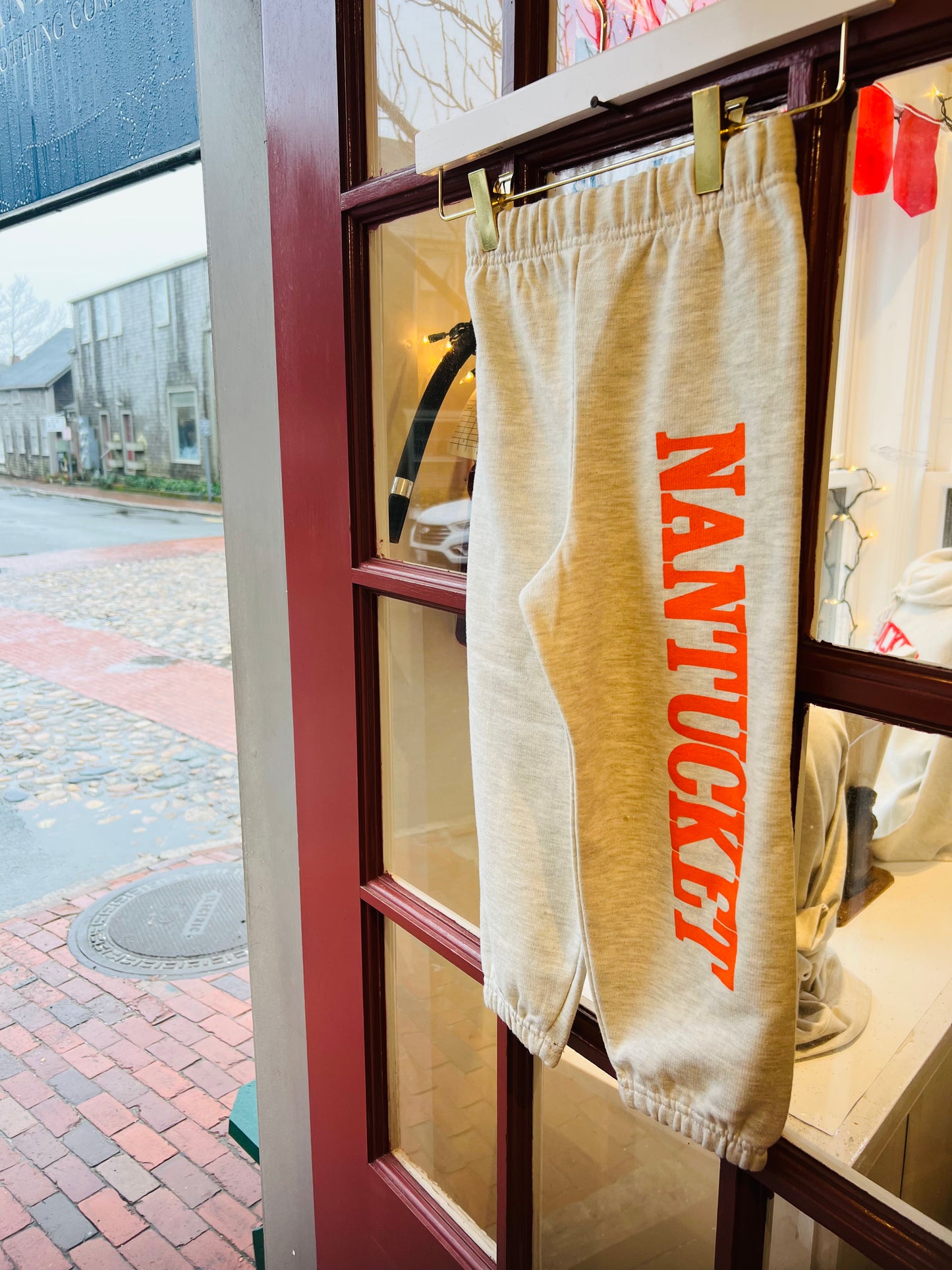 Kids Sweatpants with Orange Nantucket