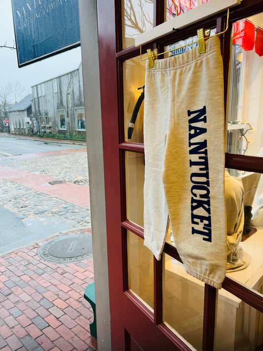 Kids Sweatpants w Navy Nantucket