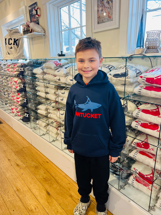 Youth Hooded Sweatshirt Nantucket Shark
