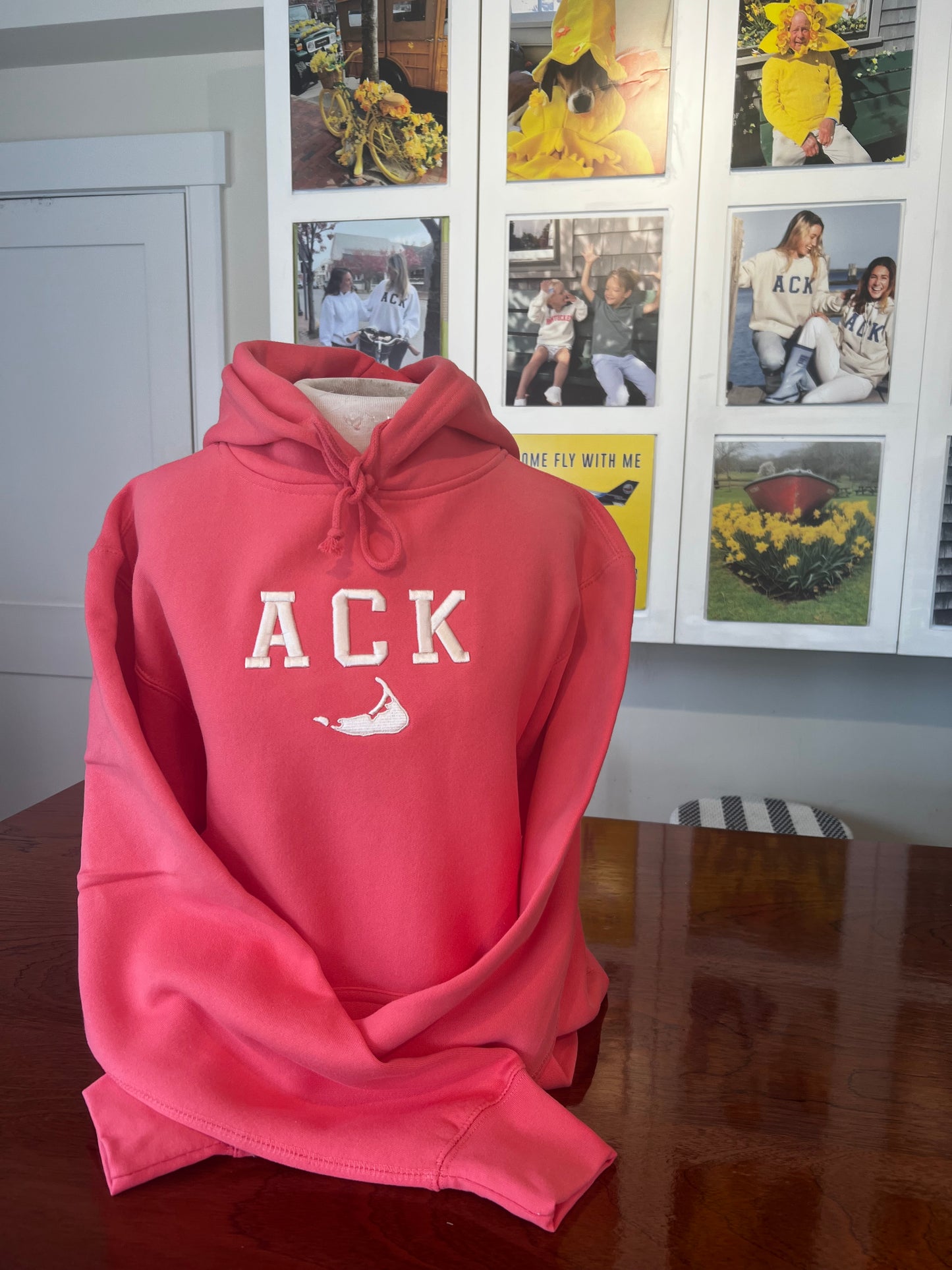 Watermelon Hooded Sweatshirt With Cream Embroidered ACK