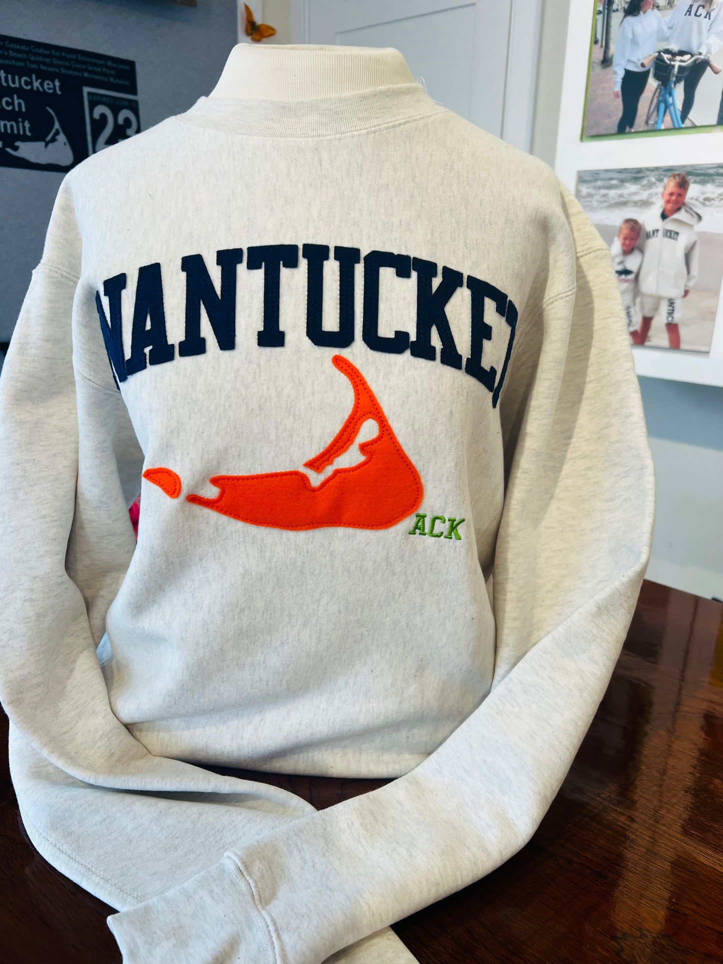 Three Island Design Crew Sweatshirt