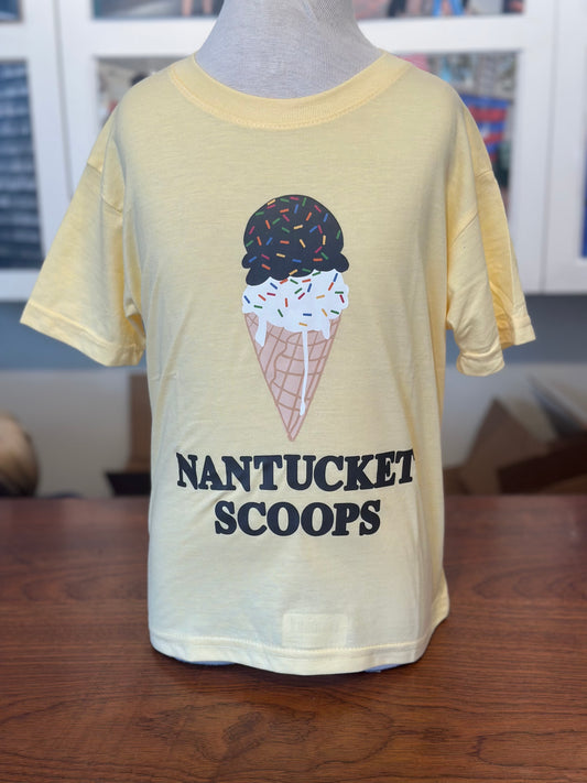 Kids Sunset Yellow Nantucket Scoops Shirt