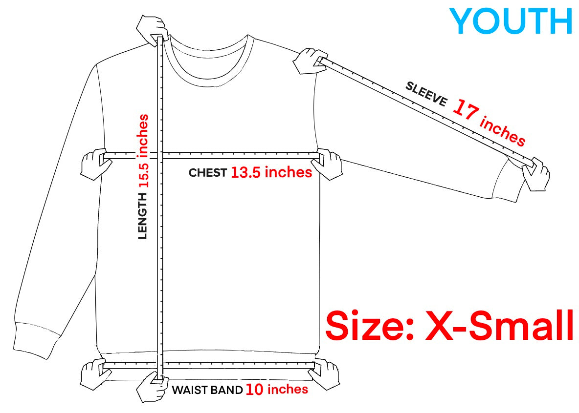 Youth Crewneck with Beach Blue Flower Truck and White Nantucket