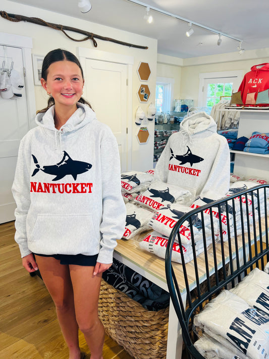 Nantucket Shark Hooded Sweatshirt