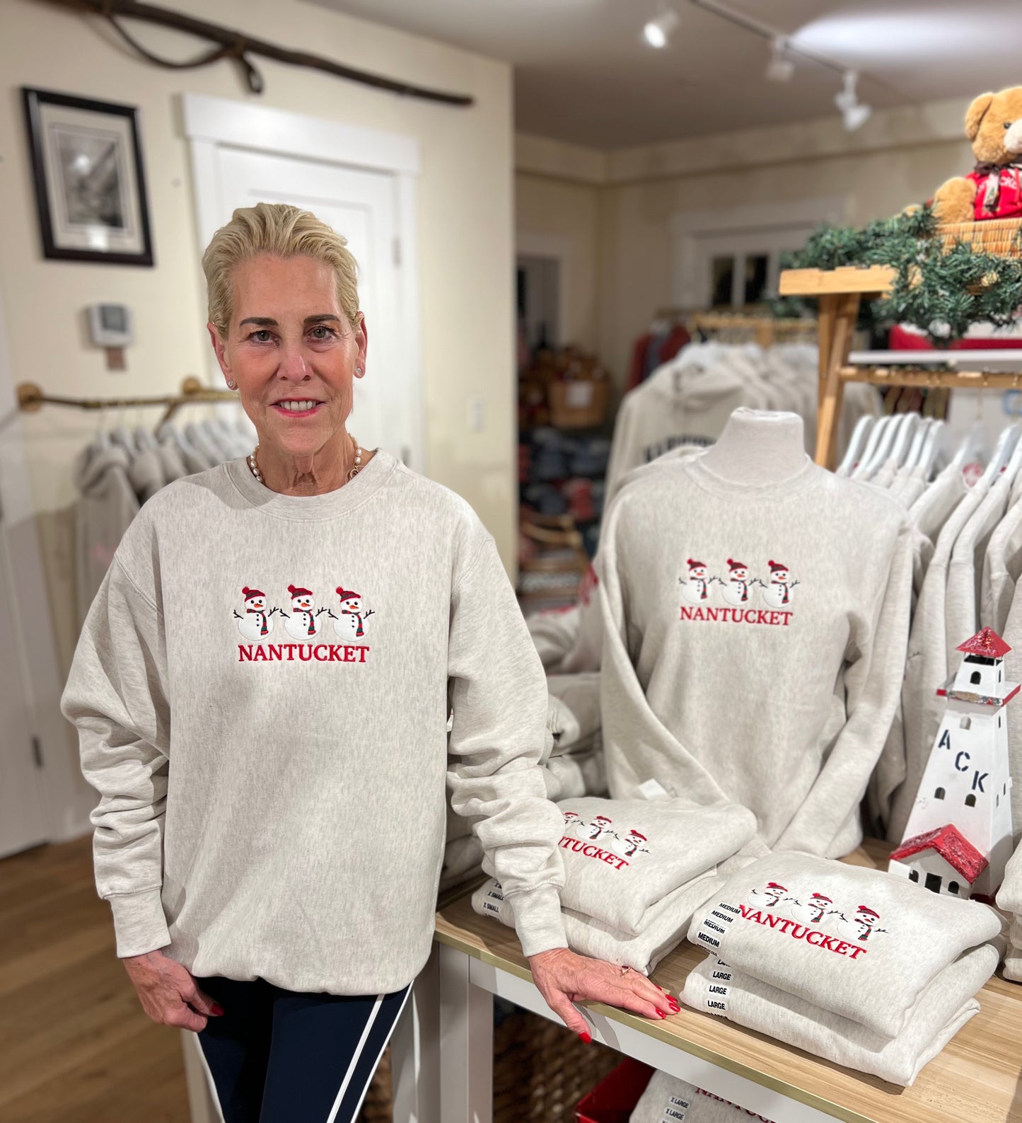 Nantucket Snowmen Holiday Crew