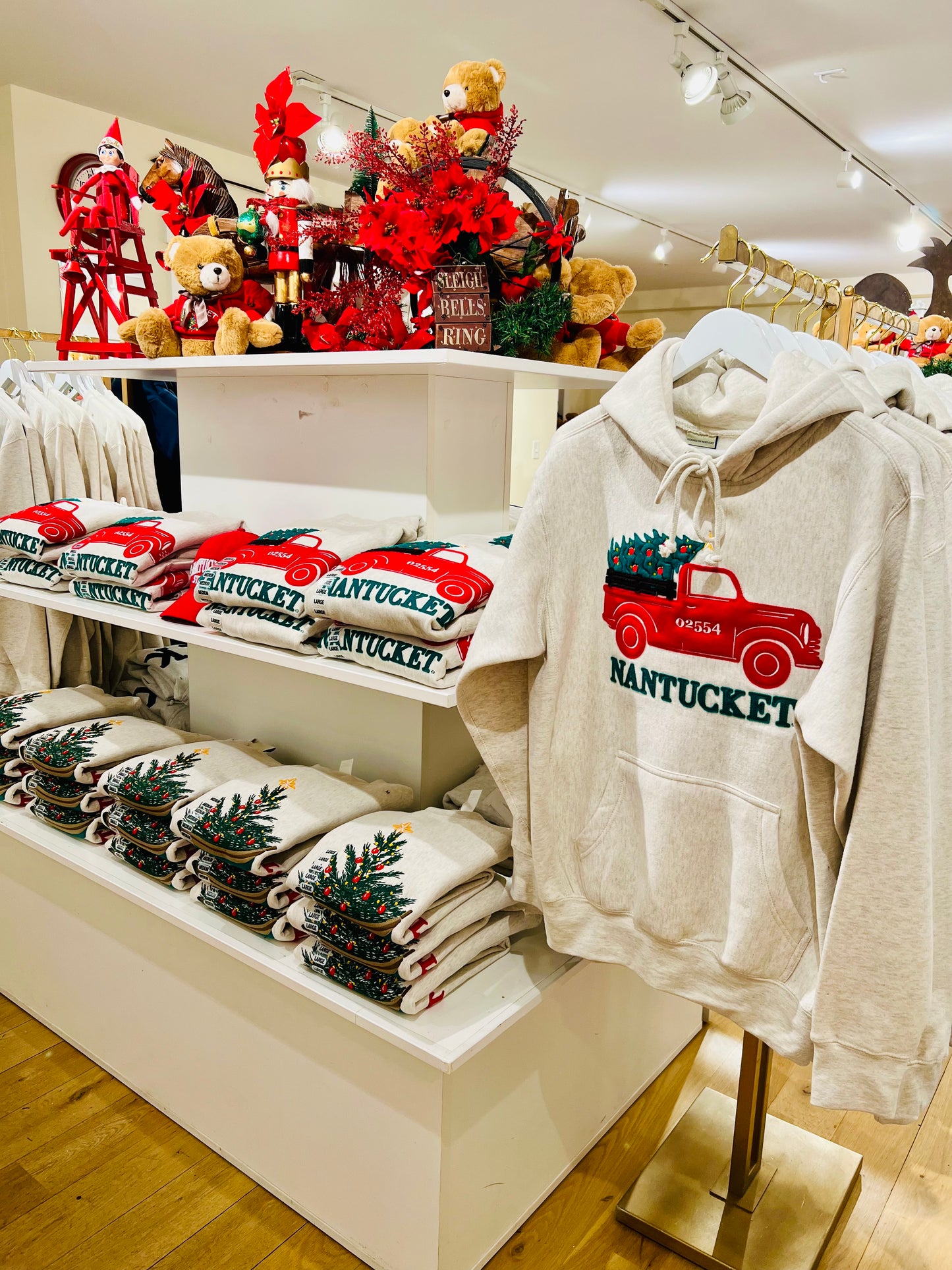 Nantucket Christmas Tree Truck Hoodie